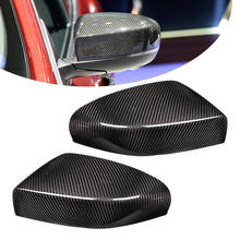 2Pcs Carbon Fiber Mirror Cover Caps Shell Fit For Maserati Ghibli & Quattroporte 2013 2014 2015 2016 2024 - buy cheap