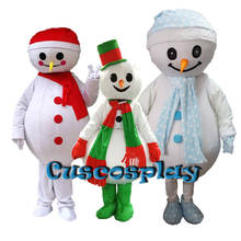 Высокое качество, распродажа, Рождественский костюм Снеговик-талисман, костюм талисмана для рождественской вечеринки, взрослый размер, платье для вечеринки на Хэллоуин 2024 - купить недорого