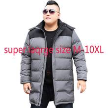 New Fashion High Quality Extra Large Down Jacket Men Long Thickening Warm Fashion White Duck Down Coat Plus Size M-11XL 12XL13XL 2024 - buy cheap