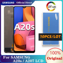 Repuesto de digitalizador de pantalla LCD para Samsung Galaxy A20s, A207, A207F, piezas de reparación de SM-A207F, 6,5 ", Super AMOLED, Original, 10 unids/lote 2024 - compra barato