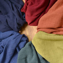 Tecido de algodão tingido para roupas do verão, material de costura diy 2024 - compre barato