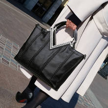 2019 New High Quality Women Pu Leather Handbags Big Casual Female Bags Tote Shoulder Bag Ladies Large Bolsos Famous designer Hot 2024 - buy cheap