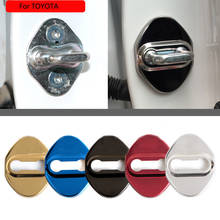 For Toyota Highlander Camry Corolla Door Lock Protective Cover stainless steel door lock cover car door lock cover 2024 - buy cheap