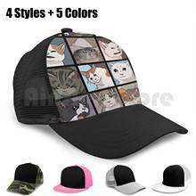 Gatos meme 2.0 boné de beisebol ajustável snapback chapéus hip hop gatos gatinho gato gatinhos miow meme chorando gatos chorando gato 2024 - compre barato