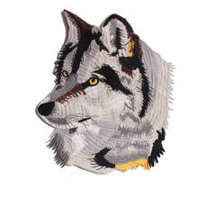 1 PCS Fierce Wolf Patches for Kids Iron on Embroidery Badges Appliques Stickers on Clothes Sew on Stripes Animals Appliques 2024 - buy cheap