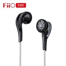 FiiO-auriculares de alta fidelidad con revestimiento de berilio, dispositivo dinámico de alta resolución, sonido de graves, para teléfonos inteligentes y PC, EM5 2024 - compra barato