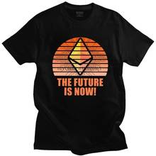 Vintage Ethereum Stripe In Crypto We Trust T Shirt Men Short Sleeved Blockchain Crypto Cryptocurrency T-shirt Streetwear Tee Top 2024 - buy cheap