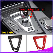 Manija de cambio de marchas de fibra de carbono Real, cubierta embellecedora para BMW M2, M3, M4, M5, X5M, X6M, accesorios interiores de coche 2024 - compra barato