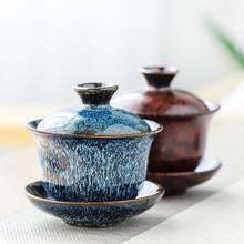 Juego de té de cerámica Gaiwan kungfú chino, juego de té, tetera de cerámica, juego de tazas de té, ceremonia, 1 Uds. 2024 - compra barato