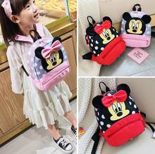 Disney jardim de infância mochila menino crianças mickey mouse mochila bonito dos desenhos animados mochila de viagem da menina 2024 - compre barato