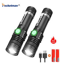 10000Lums LED Flashlight Ultra Powerful USB linterna led torch T6/L2/V6 lamp beads lanterna Power Tip Bicycle Light Use 18650 2024 - buy cheap