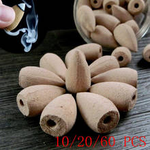 Hot Sale 10Pcs/Set Backflow Incense Cones Natural Aroma Sandalwood Reflux Incense  Tea House Meditation Colored Smoke Incense45# 2024 - buy cheap