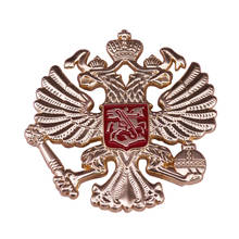 Broches de emblema nacional ruso clásico doble águila retro patriótico CCCP URSS joyería 2024 - compra barato