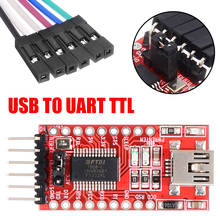 Módulo adaptador de interfaz FTDI FT232RL USB 3,3 V 5V a TTL Serial UART, convertidor con Cables 2024 - compra barato