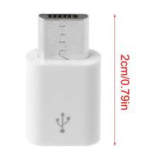 Conector adaptador usb 3.1 tipo c, dispositivo fêmea branco curto para micro usb macho 2024 - compre barato