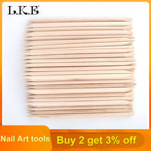 50 Pcs/Set Nail Art Natural Wood Stick Nail Cuticle Pusher Remover for Manicures Care 2024 - buy cheap