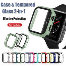 Protetor de tela de vidro temperado para apple watch, séries 6 5 4 3 2 1 se 44mm 40mm 42mm 38mm iwatch 38 40 42 44mm 2024 - compre barato