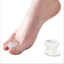 1 par de silicone pé dedo dois buraco pequeno dedo do pé separador correto polegar valgus ajustador orthotics grande toes pé ferramenta cuidados com os pés 2024 - compre barato