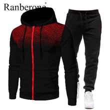 Ranberone agasalho de treino masculino com zíper, roupa de academia em estilo chinês com bolso, jaqueta tendência para homens 2024 - compre barato