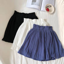 Minifalda plisada de gasa coreana para mujer, falda de cintura alta, pantalones ajustados de cintura elástica, primavera y verano, 2020 2024 - compra barato