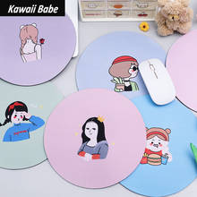 Tapete para mouse e teclado de computador, acessórios de escritório kawaii, para laptop, mouse pad, fofo 2024 - compre barato