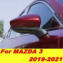 Для Mazda3 Mazda 3, 2019, 2020, 2021, авто зеркало заднего вида, боковое зеркало, прикрепленный декоративный светильник, полосы, наклейки, автомобильные аксессуары 2024 - купить недорого