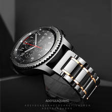 22 мм керамический ремешок Samsung Galaxy watch 46 мм ремешок Gear S3 Frontier ремешок для часов браслет Huawei watch GT 2 ремешок 46 GT2 22 мм 2024 - купить недорого