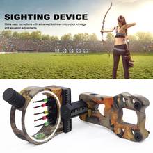 Shooting Trainer Sight Adjustable With Level Bow And Arrow Archery Accessories Fiber Optic Sight For Outdoor Sporting Goods 2024 - buy cheap