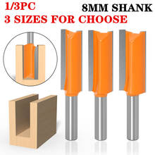 1/3pcs 8mm Shank Cleaning Bottom Router Bit Straight End Mill Trimmer Cleaning Bit Woodworking Tenon Cutter Tools 2024 - buy cheap