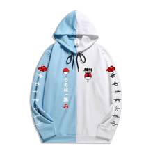 Hoodie Japanese Anime Uchiha Clan Badge Print Men Hoodies Sweatshirts Patchwork Thin Clothing Hip Hop Streetwear Tops 2024 - buy cheap