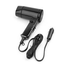 Portátil 12v carro-estilo secador de cabelo quente & frio folding blower janela defloster 2024 - compre barato