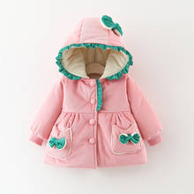 Зимняя детская одежда для девочек, теплая куртка с капюшоном, принцесса, вечеринка, пальто, детская верхняя одежда, Рождество, день рождения, куртки, пальто 2024 - купить недорого