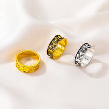 Ouro do vintage cor de prata estrela lua anel exagerada punk junta dedo anel casamento noivado moda jóias presente 2024 - compre barato