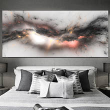 AHPAINTING Canvas Art Grey Color Cloud Abstract Painting  Modern Poster Wall Picture For Living Room  No Frame 2024 - buy cheap