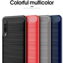 Funda de fibra de carbono para Samsung Galaxy A70, carcasa de silicona A prueba de golpes, protección completa, parachoques 2024 - compra barato