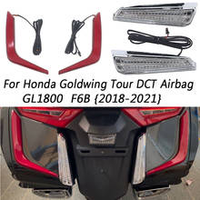 Panel de luces LED de relleno, accesorios nuevos para Honda Goldwing Gold Wing GL1800 GL 1800 F6B 2018 2019 2020 2021, cromado o negro 2024 - compra barato