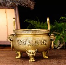 Queimador de incenso de cobre puro, inserção de incenso, suprimentos de sala para corredor budista 2024 - compre barato