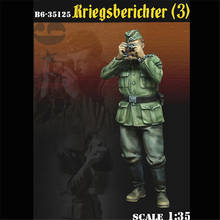 Figura de resina 1/35 escala modelo kit guerra repórter gk montagem modelos kit resina incolor auto-montado brinquedo no.214 2024 - compre barato