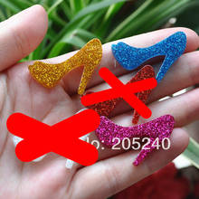 glitter shoes  very hot and kawaii flat back resin shoes for diy brooch accessory 30pcs 2024 - buy cheap