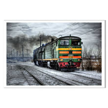 Russian Train Traffic Poster Canvas Print Painting Wall Art For Living Room Home Decoration 2024 - buy cheap