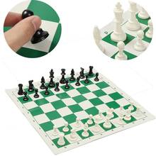 Portable 32 Pieces Intelligence Contemporary Tournament Chess Set Travel Game 2024 - buy cheap