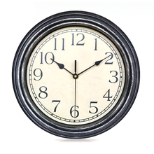 Estilo europeu criativo relógio de parede retro silencioso grande relógios de parede decoração da casa sala estar quarto relógios casa decoração da fazenda 2024 - compre barato