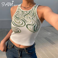 Casual Fitness Paisley Printed Vintage Tank Top Women Aesthetic Fashion Gym Cotton Vest Summer Crop Top Outfits 90s Iamhotty 2024 - buy cheap