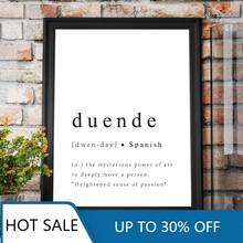 Художественная Настенная картина duenda, настенный постер с современным разрешением, типография, вдохновляющий домашний декор Испании, страсти 2024 - купить недорого