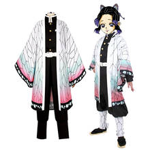 Demon Slayer:Kimetsu No Yaiba Kochou Shinobu Cosplay Costume Halloween Costume Dress 2024 - buy cheap