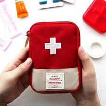 Mini bolsa de primeiros socorros, portátil, kit de primeiros socorros, bolsa de armazenamento de medicamentos para viagem ao ar livre 2024 - compre barato