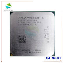 Четырехъядерный процессор AMD Phenom X4 960T 3 ГГц HD96ZTWFK4DGR 95 Вт Разъем AM3 938pin 2024 - купить недорого
