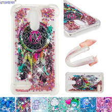 Cute Cover for LG Stylus 3 Stylo 3 K10 Pro Bumper Case Stylus3 Stylo3 LS777 M400Y M400DK Bling Glitter Quicksand Silicone Cases 2024 - buy cheap