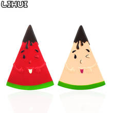 Cartoon Watermelon Squishy Toys for Kids Slow Rising Jumbo Soft Funny Kawaii Smiley Face Squishies Novelty Antistress Toys Gifts 2024 - buy cheap