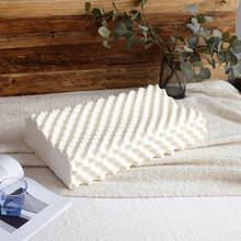 Travesseiro 3d de látex natural puro lobo, travesseiro para proteção do pescoço respirável, massagem de saúde para prevenir ronco, travesseiro de cama para dois 2024 - compre barato